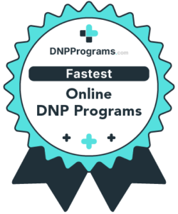 Award Badge for the Fastest DNP Programs Online